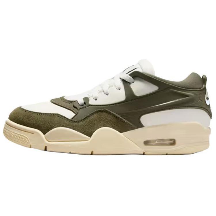 Air Jordan 4 RM Medium Olive Women Sneakers Green Sail Coconut-Milk FQ7940-121