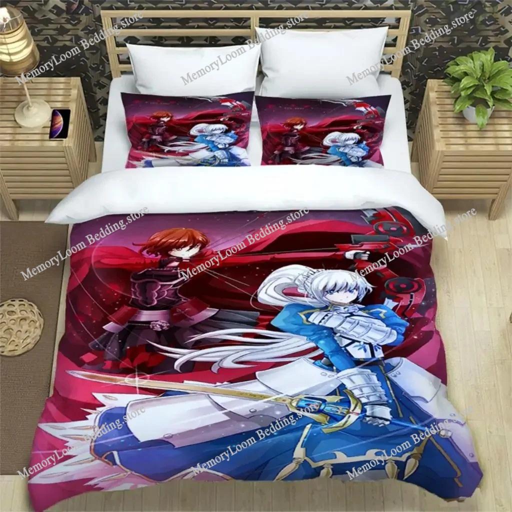 3D Print Colorful Fate Stay Night Bedding Set Boys Girls Twin-Queen-King Size Duvet Cover Pillowcase Bed Kids Adult Soft Cozy