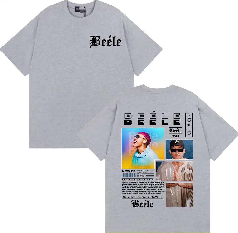 2025 Summer Rapper Biller Album Tour Merch Tshirt Mens Hiphop Pop Street Tshirt 100 Cotton Oversized Street Clothes