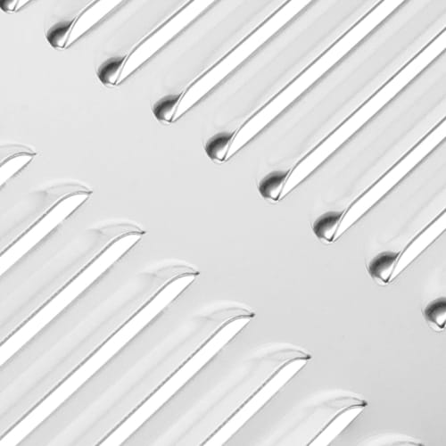 NUOLUX Air Vent Cover, Stainless Steel Ventilation Grille, Exhaust Vent Louver Grille Cover, Silver