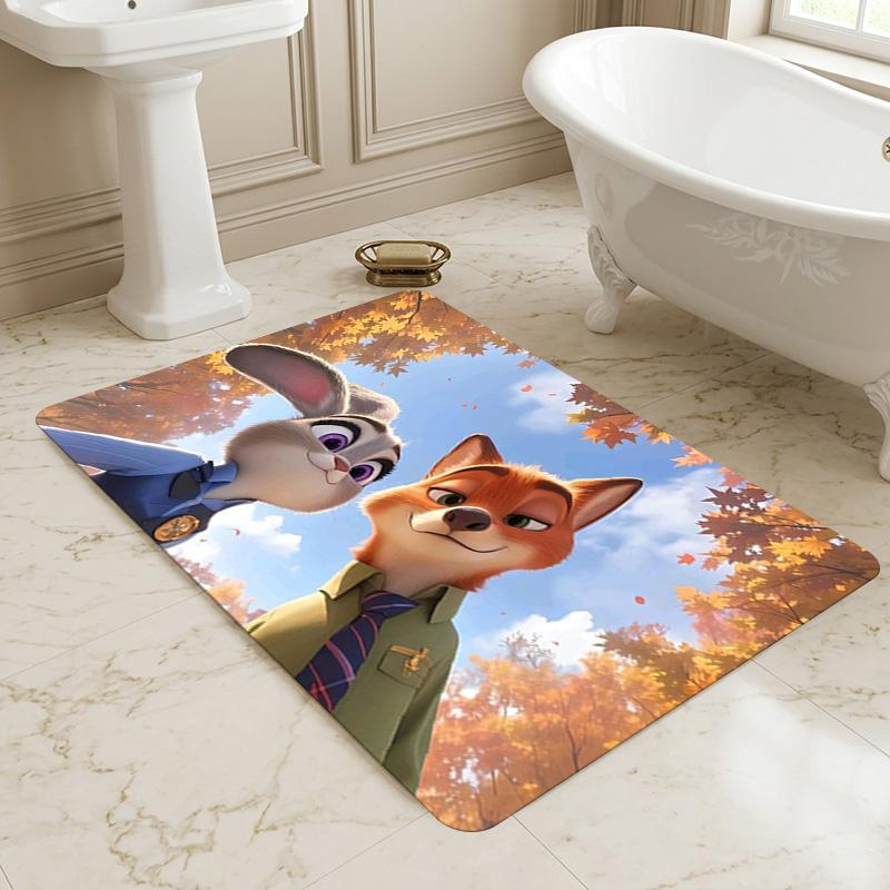 Zootopia Partners Living Room Nonslip Area Rug Soft Carpet For Bedroom Game Playroom Sofa Office Home Decor Doormat Christmas Gift C922136
