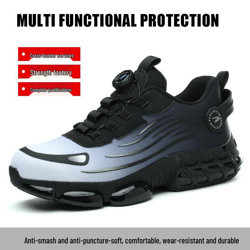 Men's Steel Toe Work Shoes: Anti-Smash, Anti-Puncture, Comfortable, Long-Lasting Wear