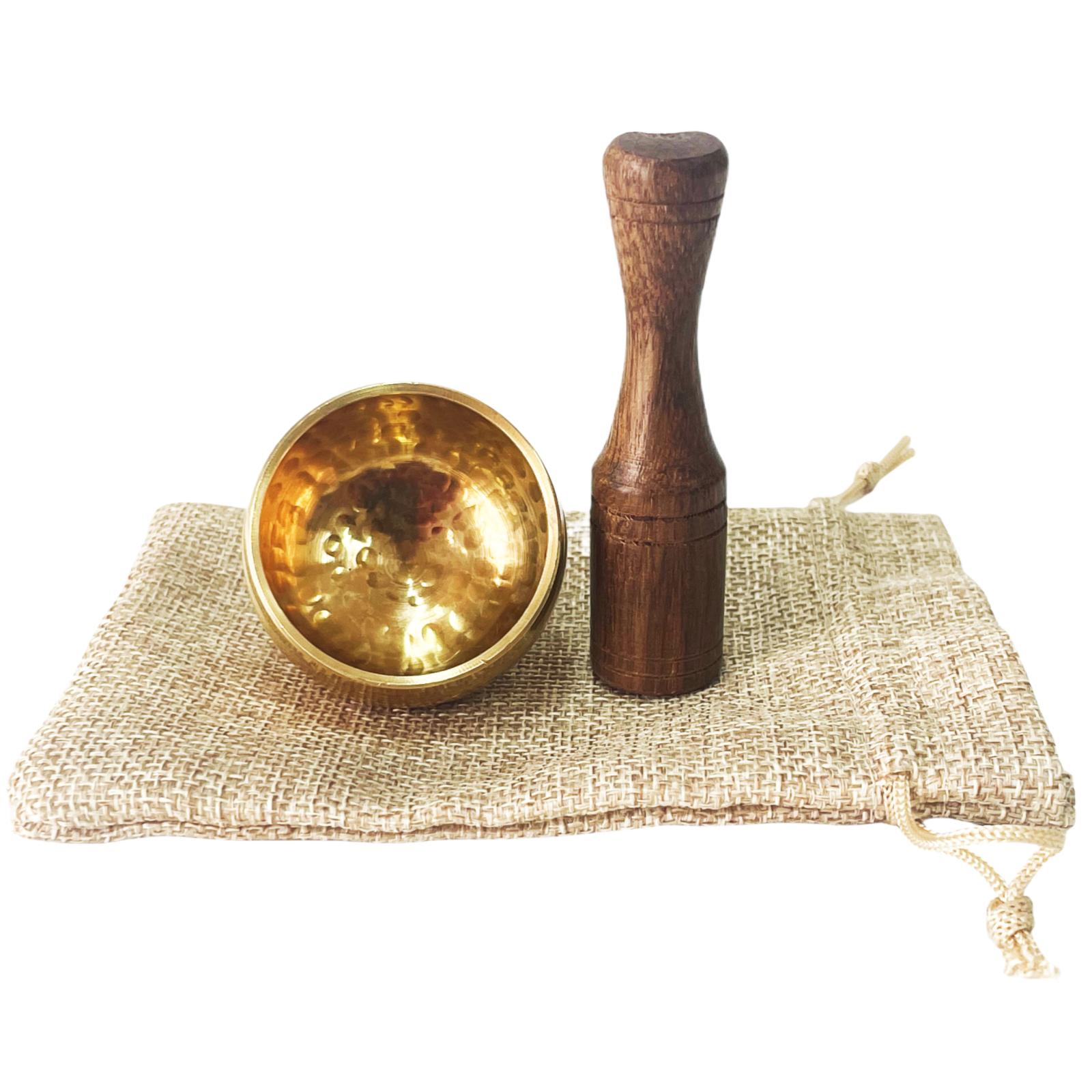 

Miwayer Mini Singing Bowl Nepal Handmade Tibetan Buddha Thumb Sound Bowl Music Meditation Yoga Religious Supplies Stress Relief