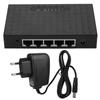 10 100Mbps 5 Ports Fast Ethernet LAN RJ45 Vlan Network Switch   Charger