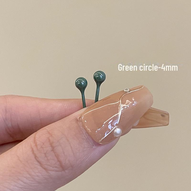 

Красочные керамические серьги для сна для проколотых ушей, простые и милые в женском стиле