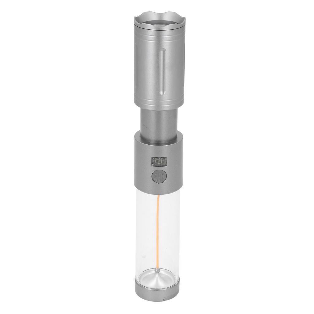 LED Bright Flashlight 5000lm Zoomable Beam 6 Light Modes Magnetic Rechargeable Aluminum Alloy for