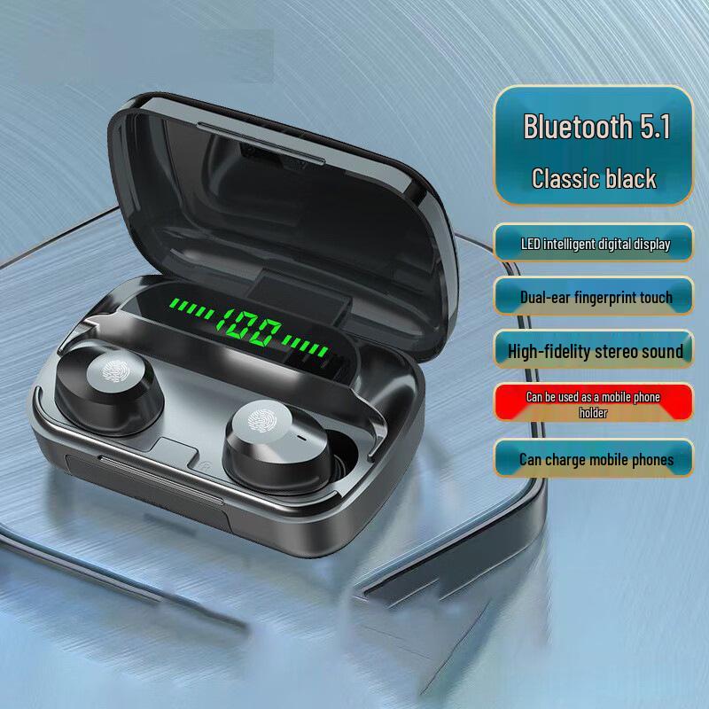 Dual-Ear Mini In-Ear Wireless Bluetooth Sports Earbuds with Ultra-Long Battery Life for iOS & Android M5