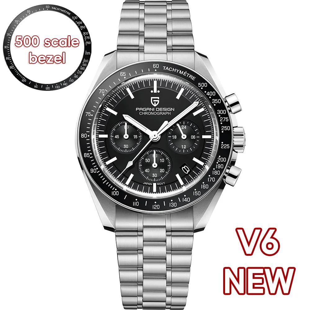 2026 New PAGANI DESIGN 1701 V5 Men's Watches Luxury Quartz Watch Men Sports Speed Chronograph AR Sapphire Glass 100M Waterproof