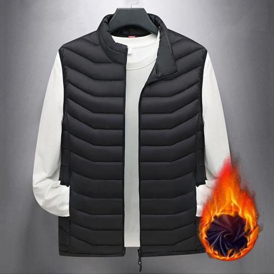 Men's Autumn and Winter Solid Color Casual Vest Slim Simple Sleeveless Top