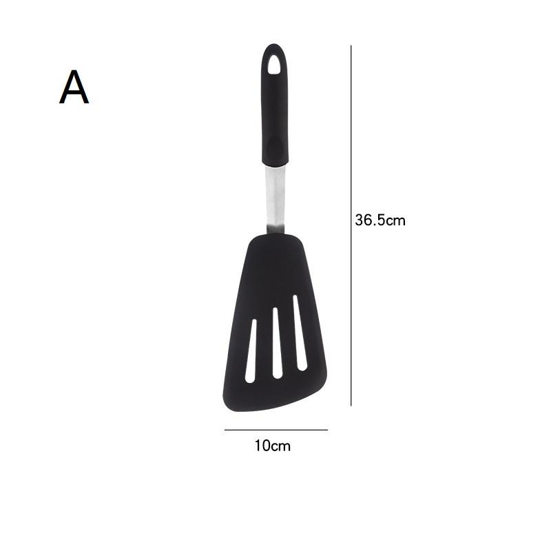Frying Shovel Leaking Shovel Cooking Utensils Stainless Steel Silicone Kitchenware Fried Fish Steak Spatula Cooking Tool