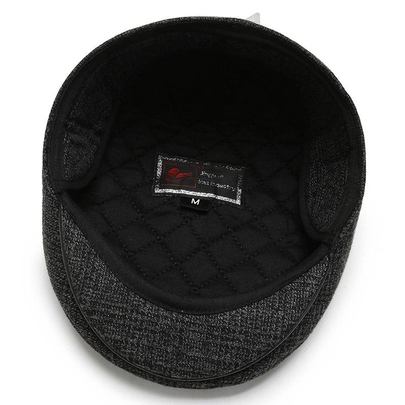 New Autumn and Winter Cap Men's Ear Hat Winter Grandpa Hat Warm and Cold Hat