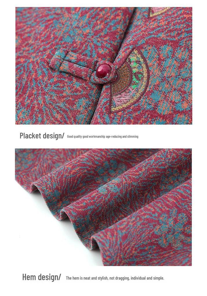 Stylish Vests for Seniors: Grandma's Spring & Autumn Shawl, Autumn Wear, Mother's Jacket Vest for Men & Women
