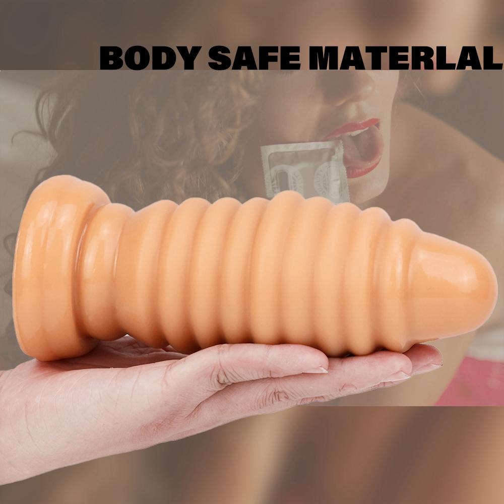 MoDi Soft Anal Plug Dildos Stimulate Vagina and Anus Big Butt Plug Anal Dilator Sex Toys for Women and Men