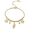 Cherry Epoxy Titanium Steel Bracelet for Women - Sweet Dopamine-Inspired Design
