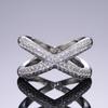 Classic X-Set Zircon Women'S Ring, Birthday Party Gift Accessory