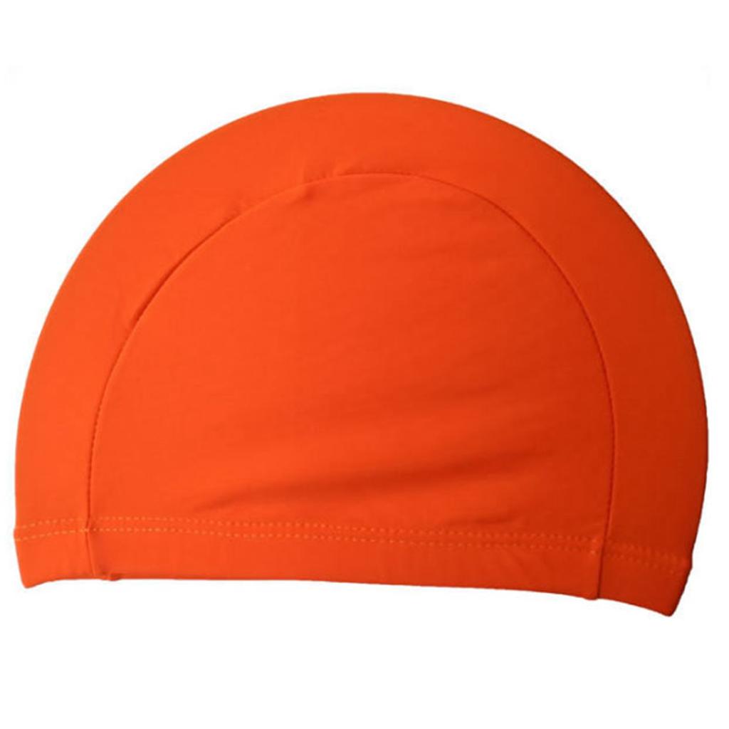 12Pcs Swimming Cap Men Women Nylon Single Color Set Quick Dry Hat Swimming Pool Supplies