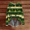 Ladies' Fashionable Printing Casual Hooded Long Sleeved Sweatshirt