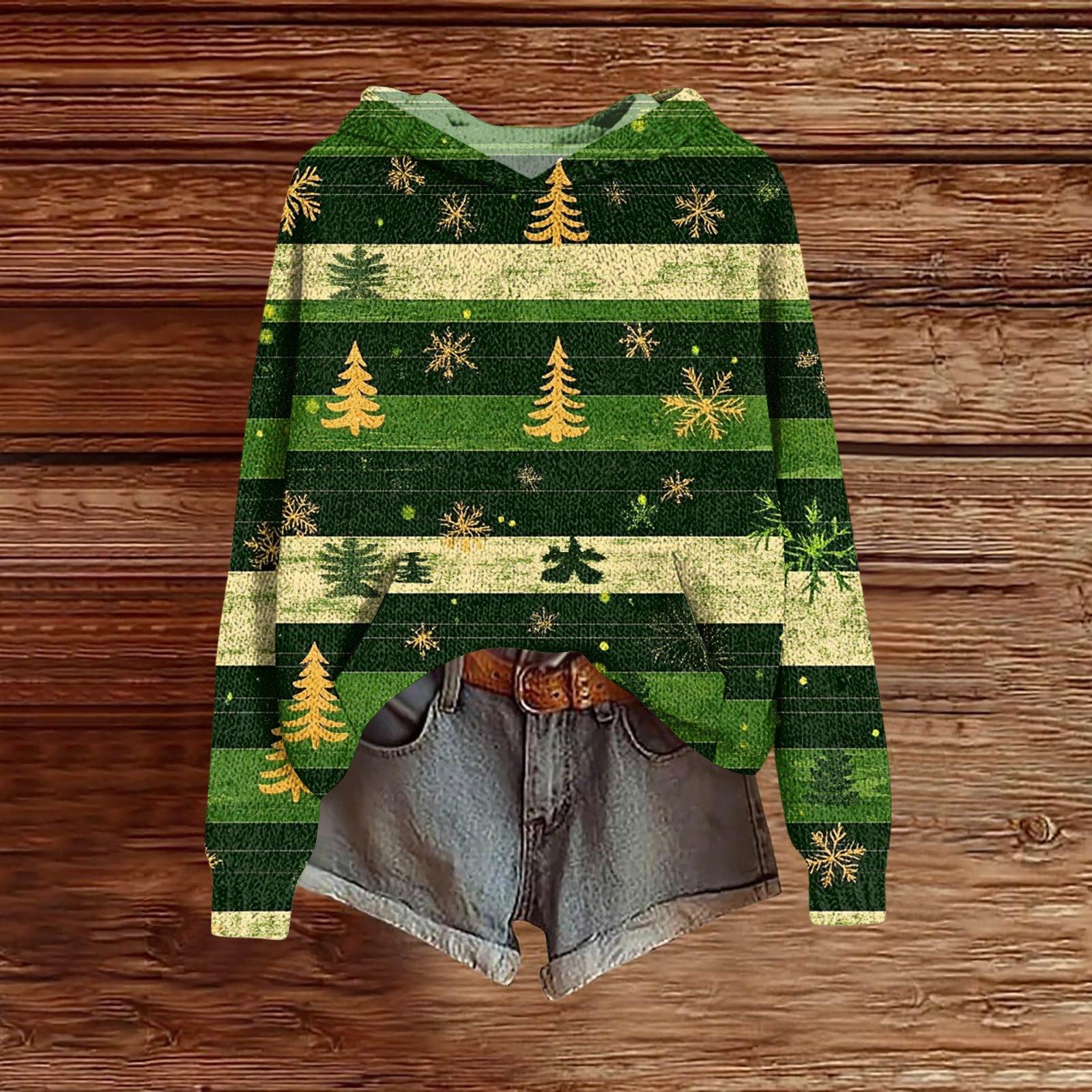 

Женская модная повседневная толстовка с капюшоном и длинными рукавами с принтом XL