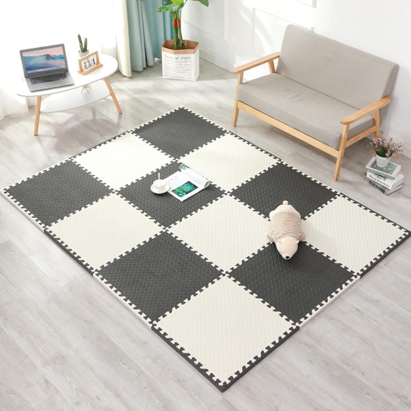 Thickened Foam Patchwork Mat Children's Tatami Crawling Pad Water Absorbent Dirt Resistant Carpet Bedroom Bedside Puzzle Floor