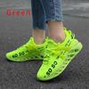 Couple's Fashion Sneakers Breathable Mesh Running Sports Shoes Elastic Casual Shoes Shock Absorption Trainers