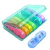 7-Day Pill Organizer 21 Grids 3 Times a Day Portable Travel Pill Box with Large Compartments for Vitamins Medicine and Fish Oils