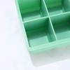 Food Grade Silicone Ice Grid Six Grid Square Ice Cube Mold with Lid Whiskey Ice Mold Dustproof and Odor-proof Ice Box