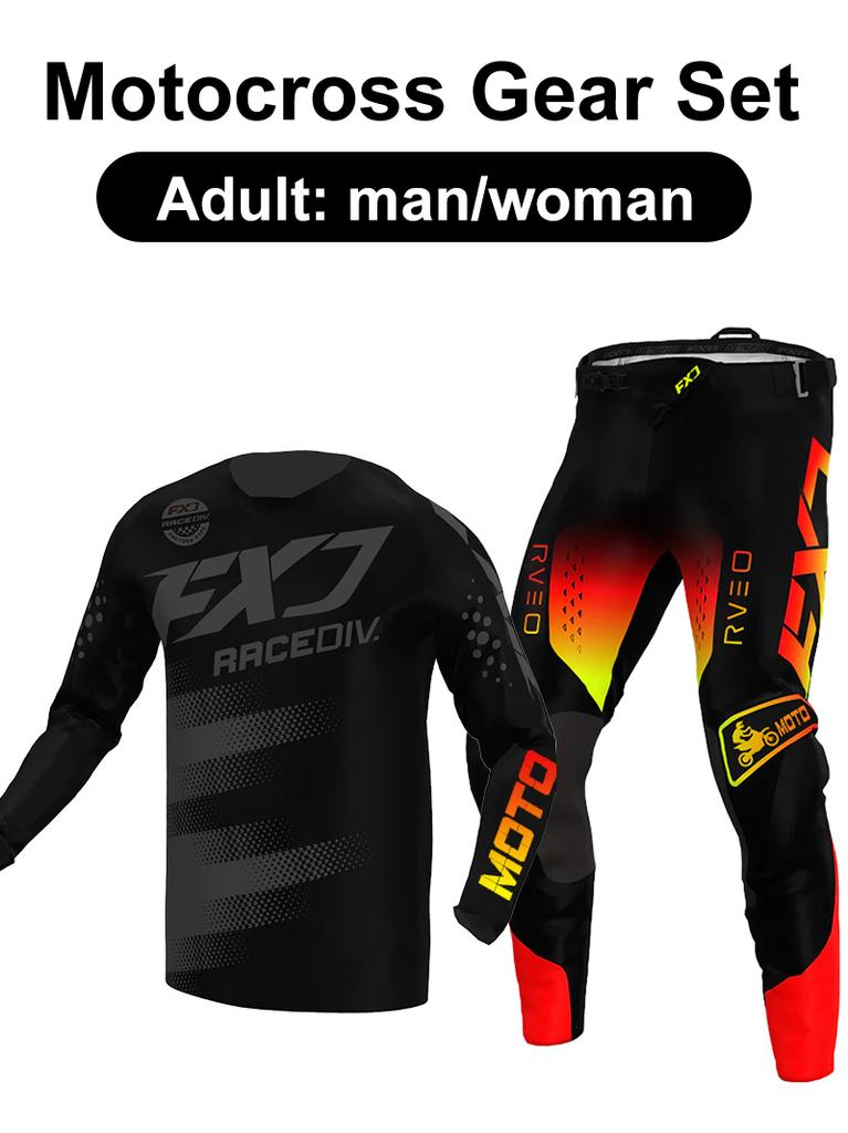 Motocross udstyrssæt Enduro cross Trøje Bukser Sæt Racer Udstyrssæt Off-road Herre Sæt Damebjerg Downhill Motorcykel MX