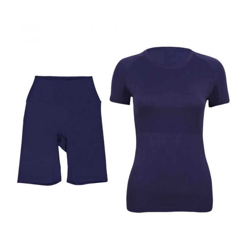 Женский узкий костюм для йоги Lulu с оригинальной биркой: Брюки с пятиточечным рисунком и топ с коротким рукавом XXL