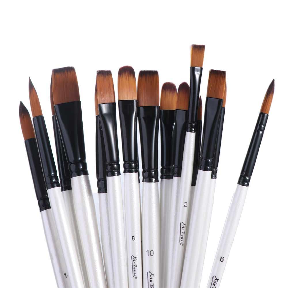 Nylon Watercolor Painting Brushes Practical Acrylic and Oil Brushes Oil Painting Pen