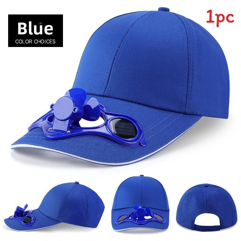 Chapeau Ventilateur Solaire Pour Hommes Femmes Avec Visière Et Casquette d'Été Protection Solaire