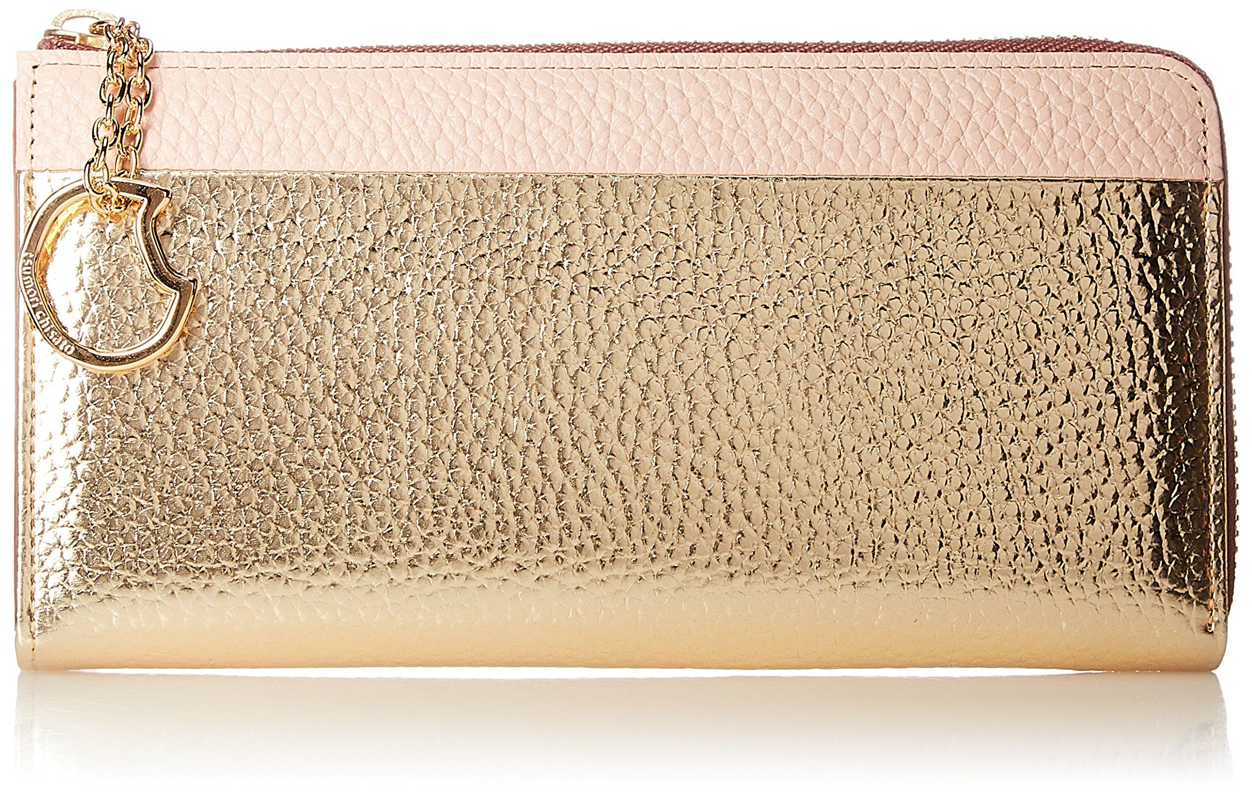 

Tsumori Chisato Women s Shrink Combination Wallet, Gold
