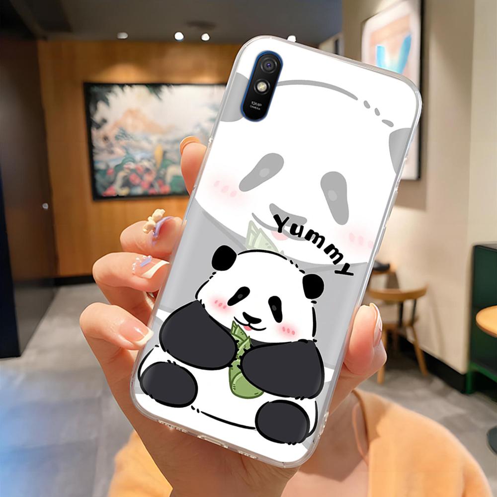 For Redmi 9A Case Cute Housing For Redmi 9AT Phone Case Lovely Cartoon Soft TPU Transparent Silicone Bumper For Xiaomi Redmi 9A