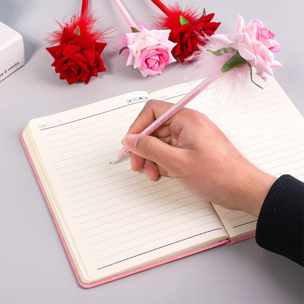 Best Wishes Rose Flower Ballpoint Pen Teacher's Day Gift Signature Pen Lovely Pen  Stationery