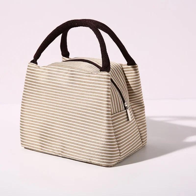 Lunch Bag Women Men Cooler Bags Thermal Storage Ice Pack Tote Students Bento Adults Picnic Food Handbag Portable Lunch Box Work