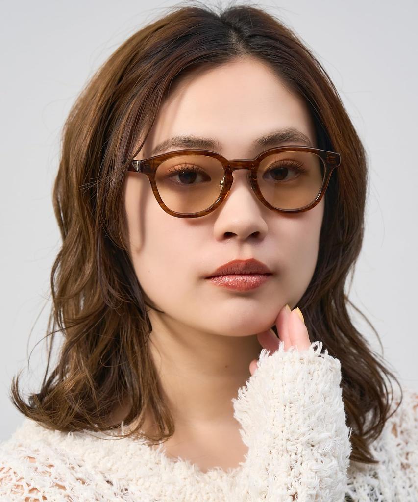 [Zoff] Wellington-style Sunglasses (Brown (Clear)) UNITED ARROWS SUNGLASSES  United Arrows Unisex UV Protection Stylish Women's Men's [ZA241G1043A1