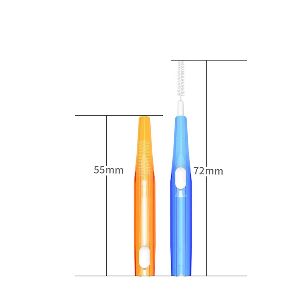 60pcs/box Interdental Brushes Dental Teeth Cleaning Orthodontics Oral Care Toothpick Dental Tool Floss Orthodontic Tooth Brush