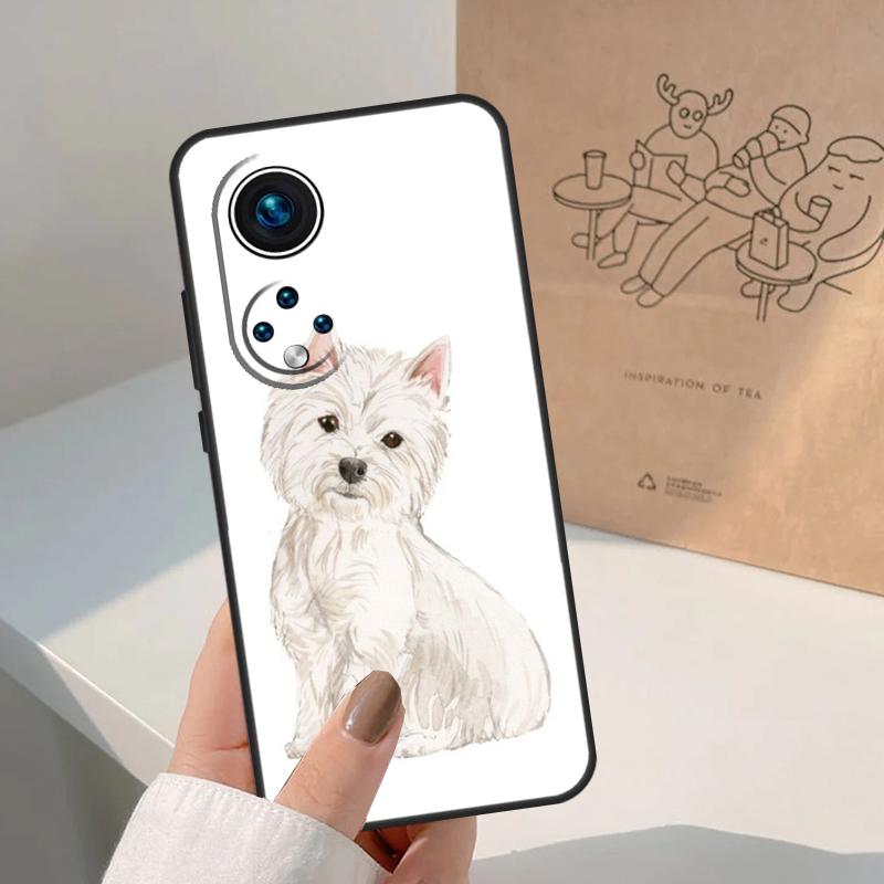 West Highland Terrier Westie For Honor Magic 8 5 6 7 Pro Case For Honor 400 200 Lite 50 70 90 X8c X8b X9a X9b X9c X9d Win