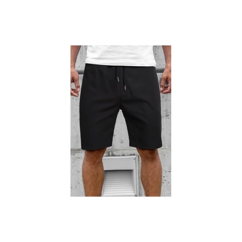Nobero Men' Bermuda Shorts (1MBwshR0036Bl_Black_M)