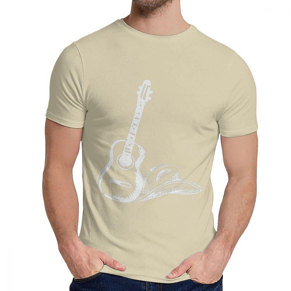 Picture Custom Country Music Shirt Gift Guitar Tee Unisex Stylish Great T Shirt Round Neck