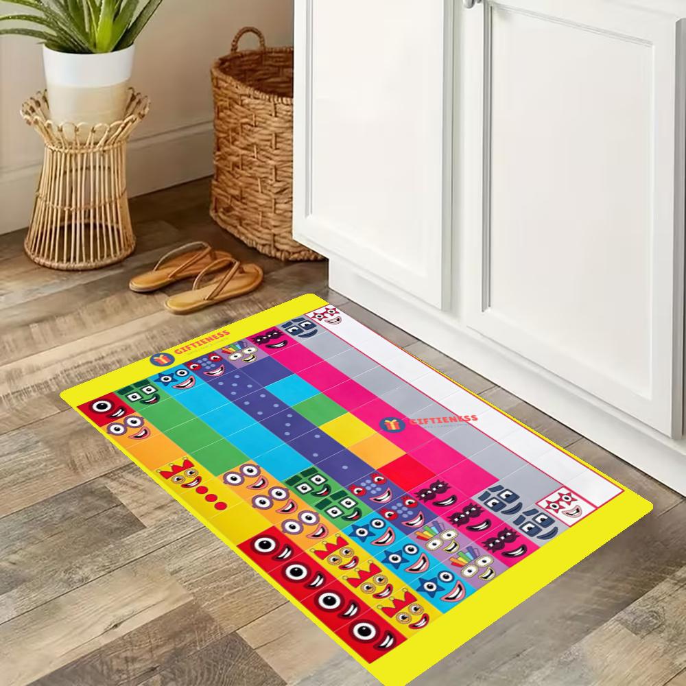 Numberblocks Nonslip Kitchen Mat Floor Carpet Rug For Indoors Outdoors Home Decor Room Supplies Spring Decor