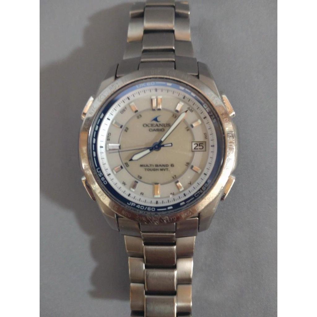 Used [Excellent Condition] Casio Oceanus OCW-T100TD White Dial Titanium Radio-Controlled Solar