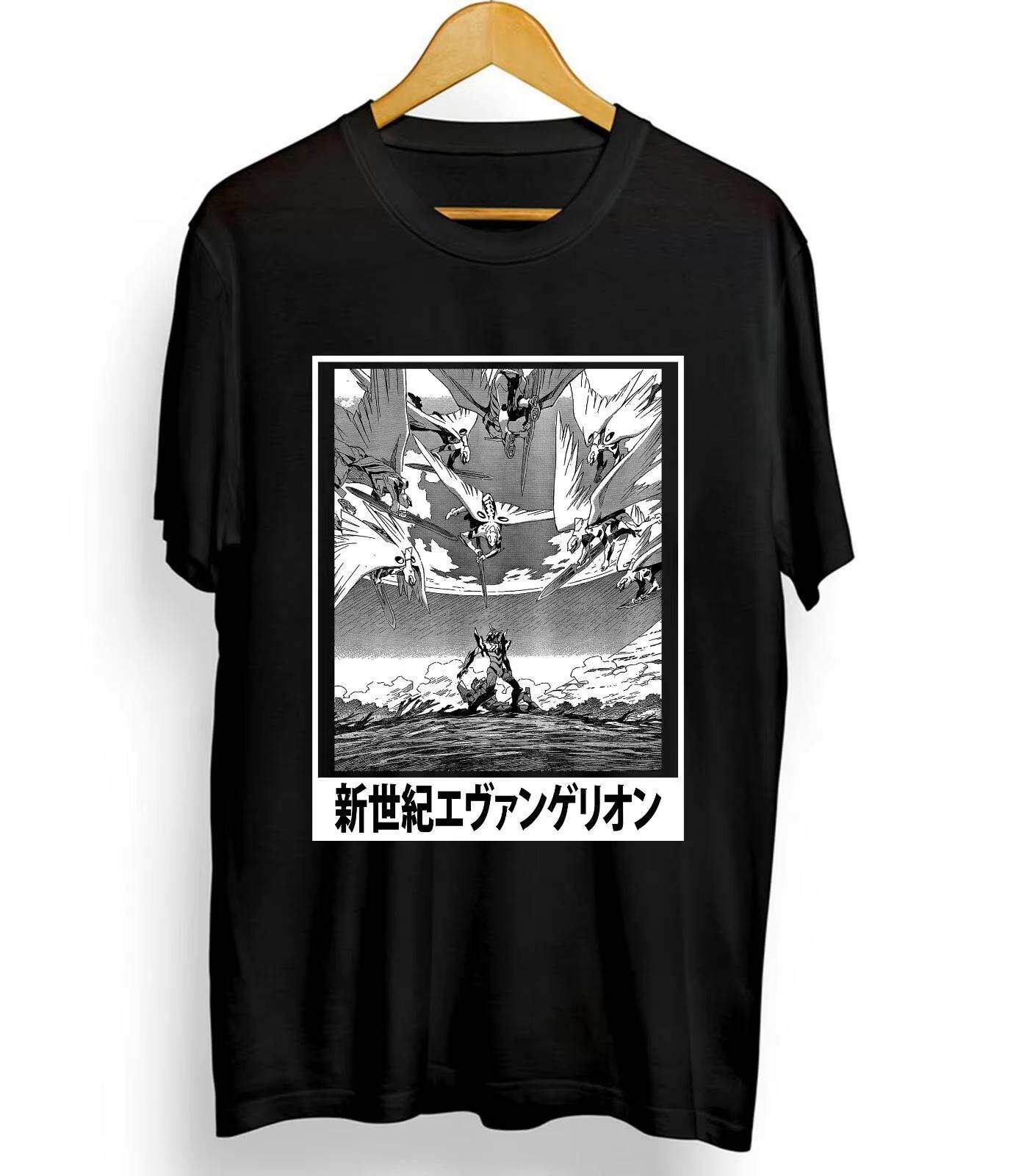 

2026 New Neon Genesis Evangelion Anime Misato Katsuragi Printed Short Sleeve Tshirt Mens and Womens Tshirt Mens Top M