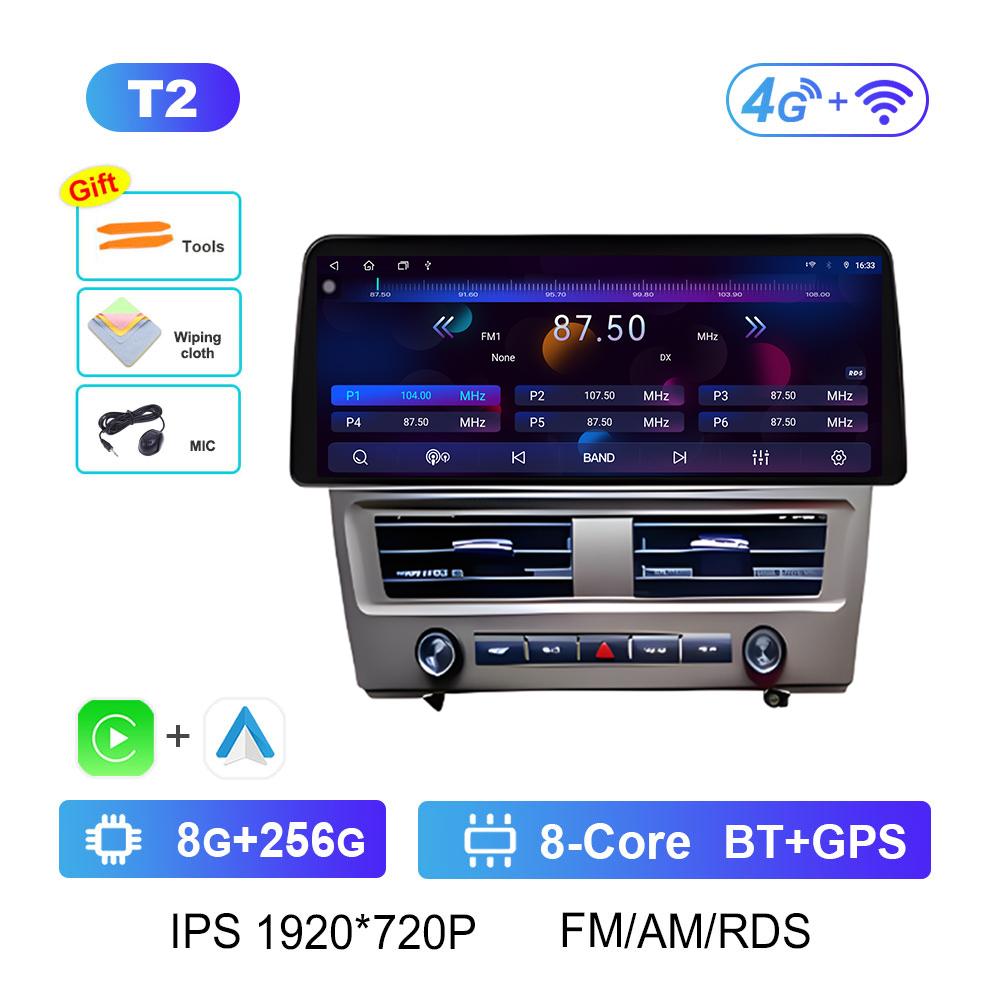 12.3 inch Touch Screen Wireless Carplay for Nissan Tiida C11 2005 2006 2007 2008 - 2010 GPS Navigation Bluetooth Cooling fan 4G