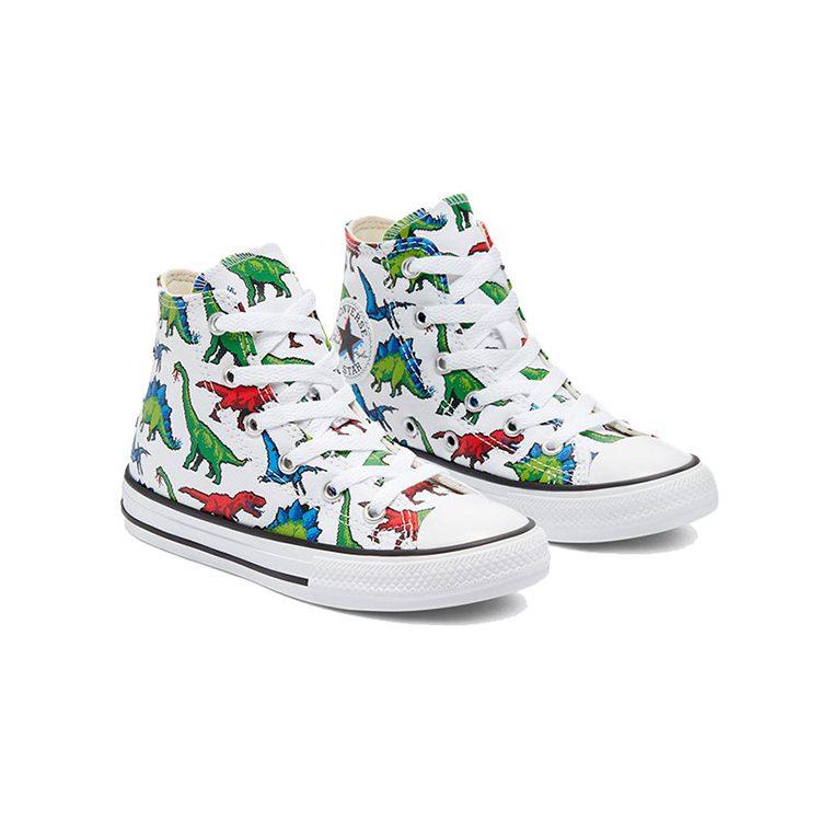 Converse Chuck Taylor All Star Canvas High Top Kids Canvas Shoes White 670349C