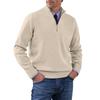 Mens Sweater Quarter Zip Pullover Men Sweater for Men Mens Pullover 1/4 Zip Pullover Mens Classic Knitwear for Everyday Wear