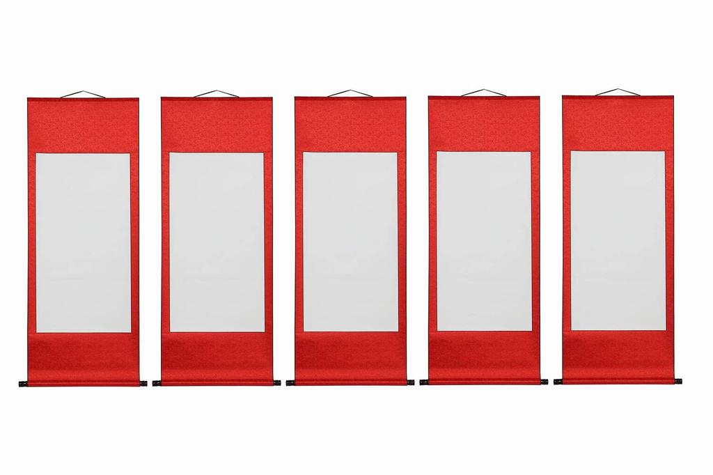 Blank Hanging Scroll Set of Japanese Ink Calligraphy Supplies [17th] 2, Painting, Painting,