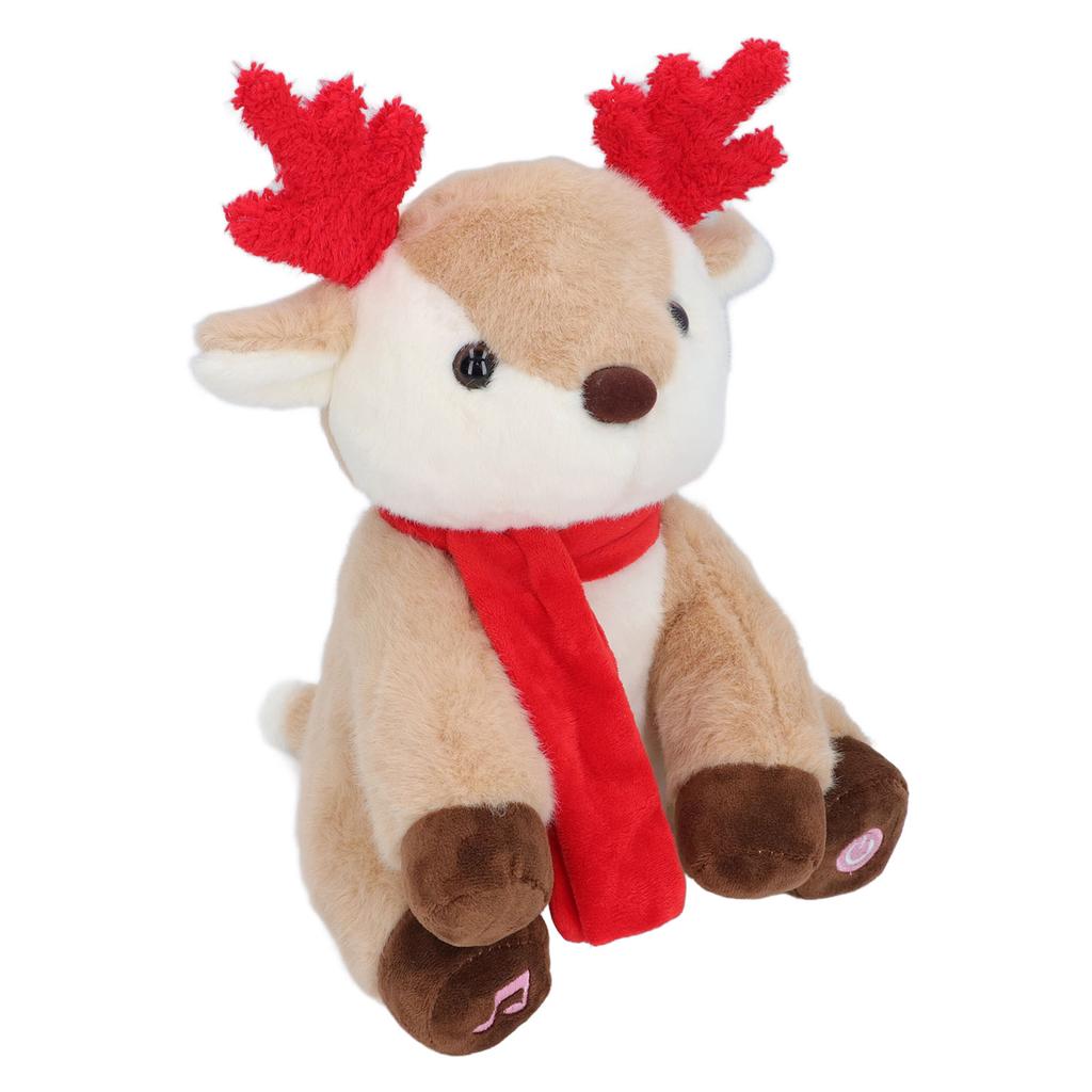 Musical Light Up Plush Reindeer Fashionable Skin Friendly Soft Stuffed Light Stuffed Animals Toy