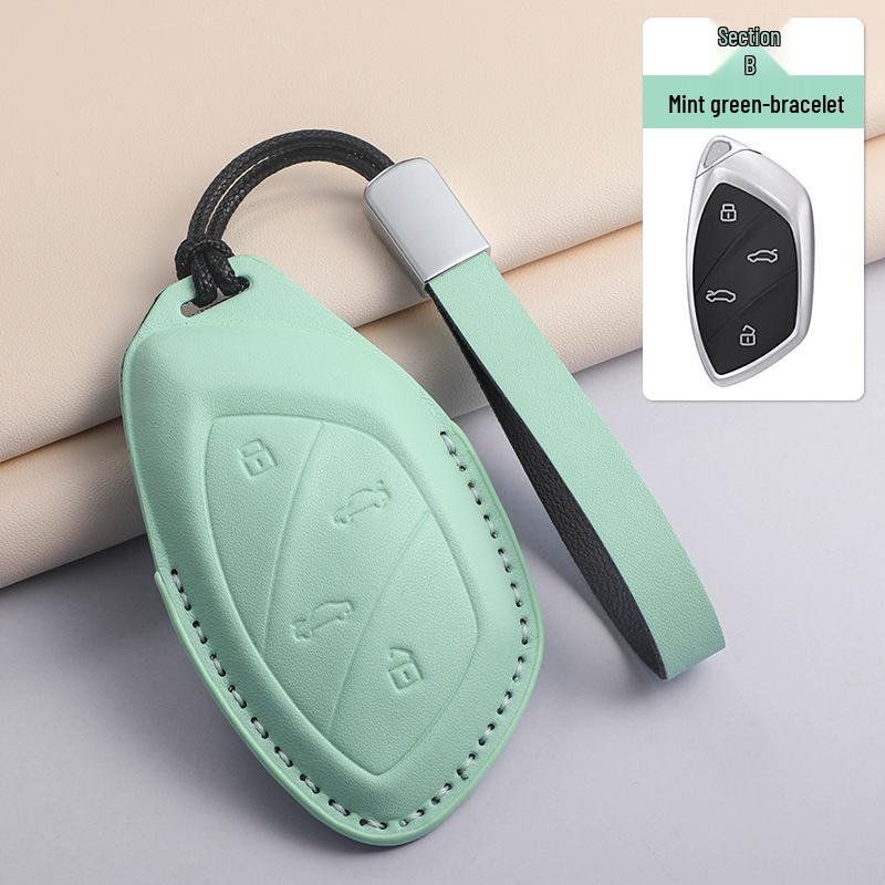 Зеленый текстурированный чехол для ключей для Roewe RX5 Plus, I5, I6, D7, RX5 Max, RX3, ERX5, I6 Max