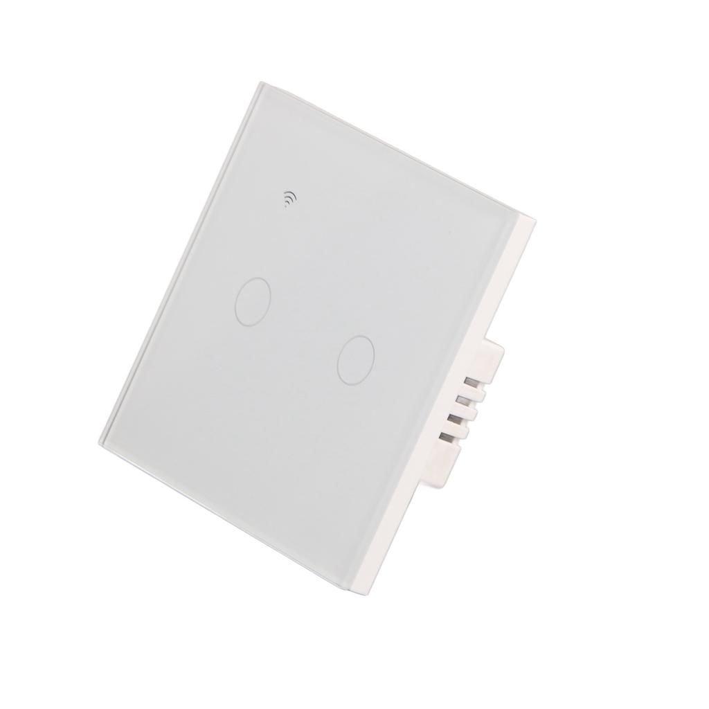 Smart Switch Multiple Users Voice Remote Control 2 Gang Wifi Single Control Switch White AC110‑240V