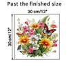 Beautiful Flower Toilet Sticker Bathroom Toilet Cover Decorative Sticker Waterproof Sticker